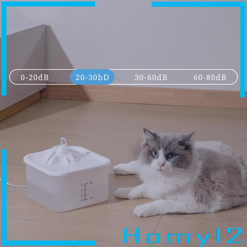 [HOMYL2] Mangkok Minum Dispenser Pet Otomatis Quiet Multiple Pets Cat Water Fountain