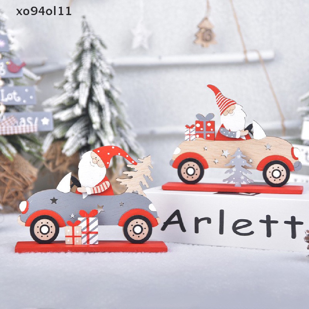 Xo Christmas gift Id Santa Claus Dengan Hiasan Mobil Meja Hiasan Pohon Kecil OL