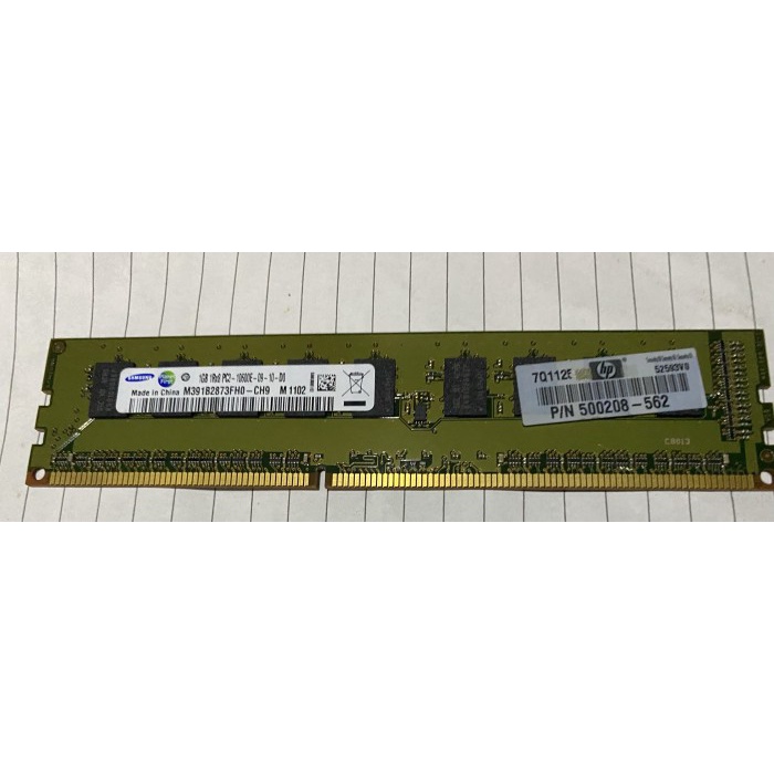 Memory server 1gb 1rx8 pc3-10600e 500208-562