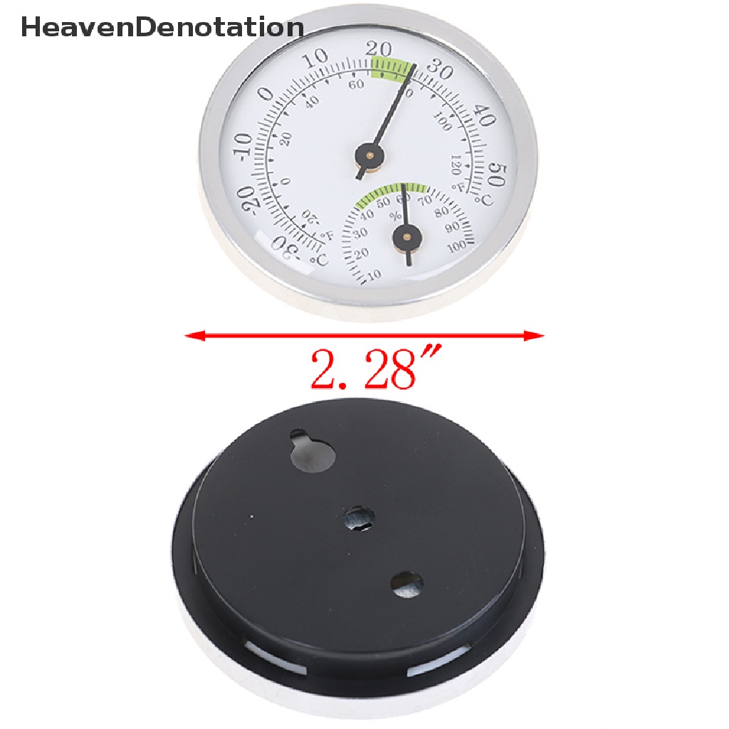 [HeavenDenotation] Termometer &amp; Hygrometer Ana Rumah Tangga Yang Dipasang Di Dinding Untuk Ruang Sauna Household HDV