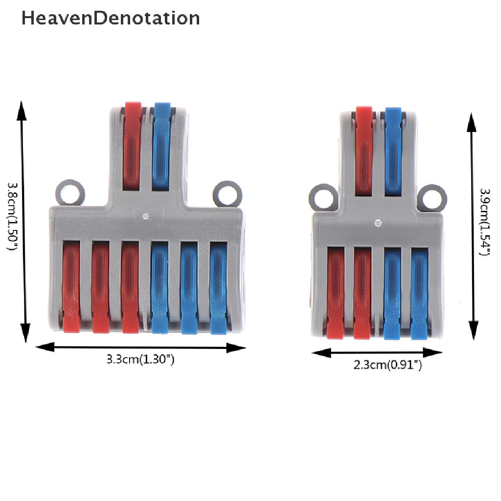 [HeavenDenotation] Spring Lever Terminal Block Konektor Kawat Kabel Listrik PCT-222 SPL-62 SPL kq HDV