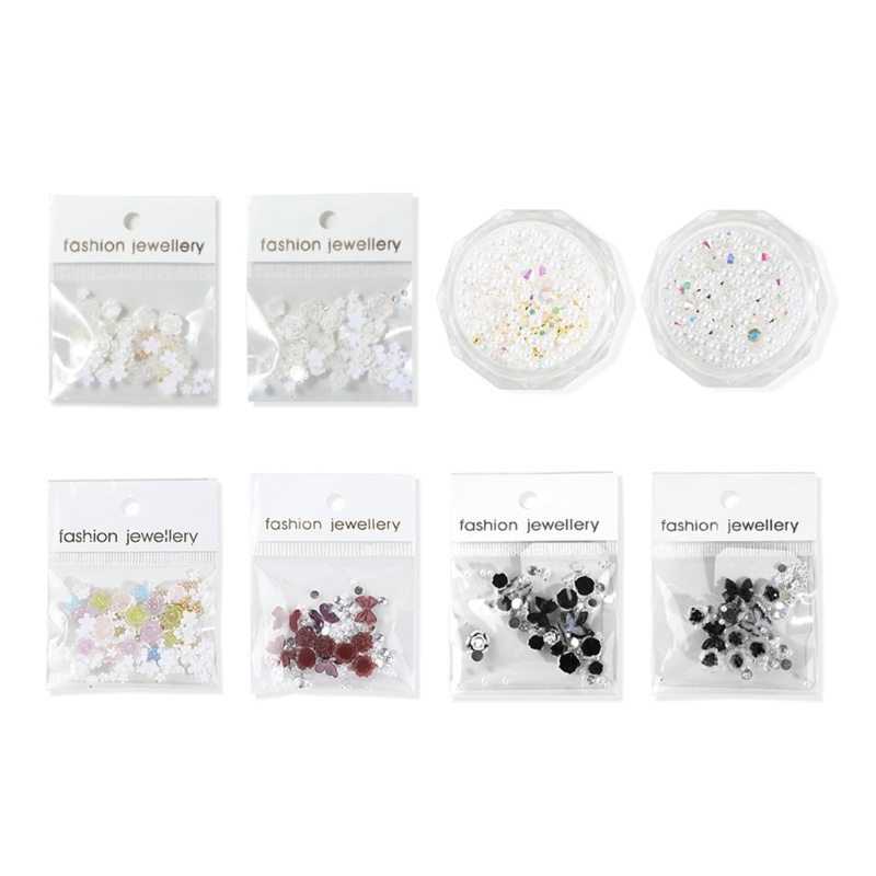 Siy 3D Pesona Kuku Lucu Auroras Camellia Resin AB Nail Art Perhiasan Bunga Elegan