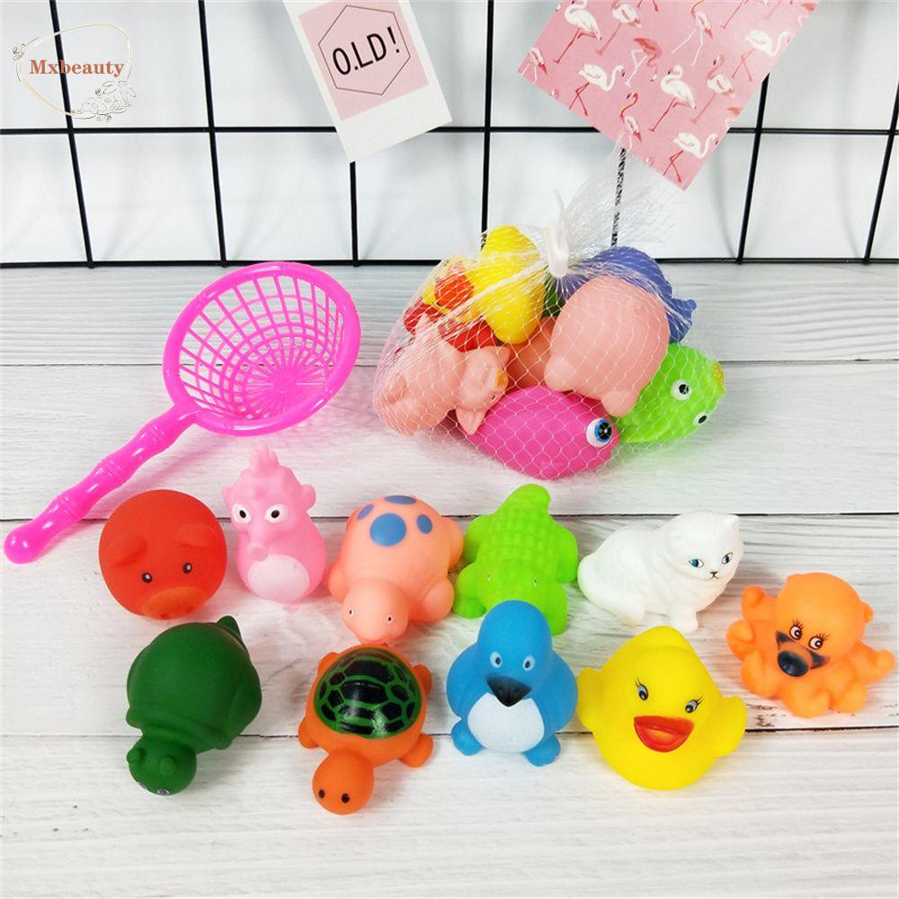 Mxbeauty Hewan Mandi Mainan Air Menyenangkan Musim Panas Untuk Anak Anak Balita Pelampung Karet Hewan Gametoy Floating Toys