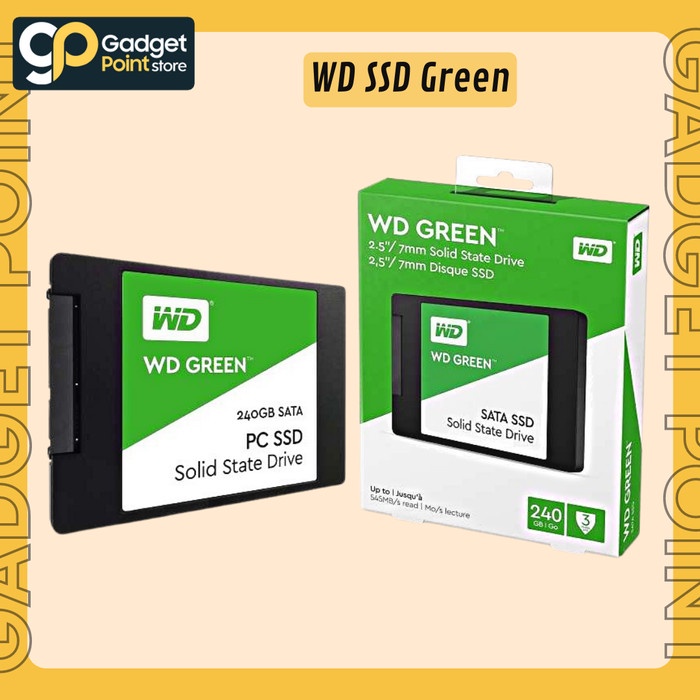 WD Green SSD 240GB 480GB - WDC Western Digital 480 GB Sata3 2.5&quot;