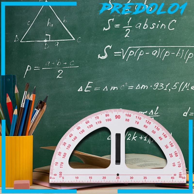 [Predolo1] Busur Derajat Busur Derajat Math Protractor Dengan Gagang Removable Gambar Carpenter 19.69inch