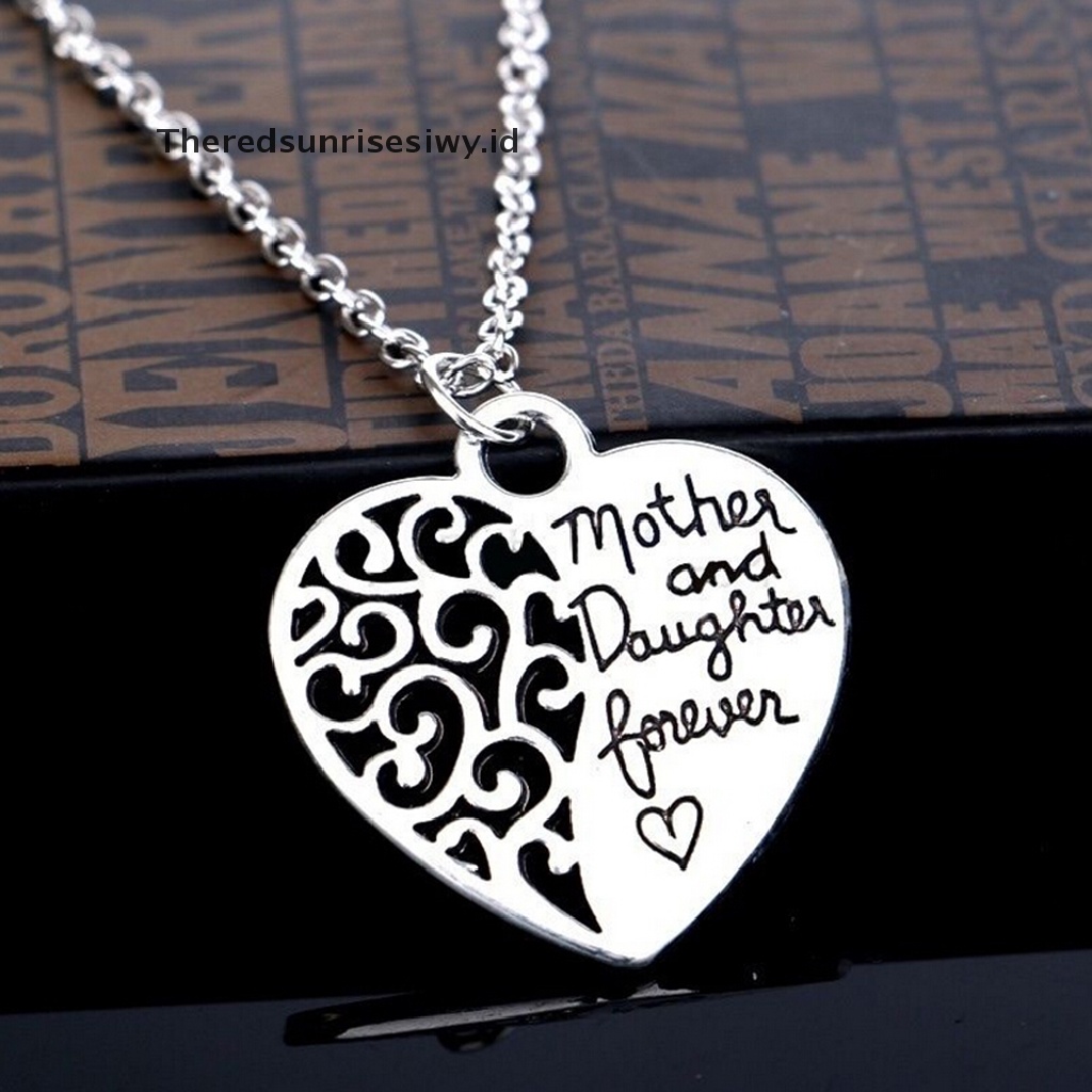 # Kado Mom &amp; PAPA DIY # Kalung Fashion Wanita Ibu Dan Anak Perempuan Forever Love Pendant Fashion Jewelry~