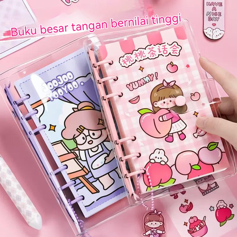 【Penjual Lokal】R.B.C Stiker Lucu 1 Set Box Diary Book Set Korea Style Cute Stickers Set Buku Catatan Harian Paket Murah Buku Harian Alat Tulis Estetik Lettering Book Lettering Pen Gadis Cantik Hati Buku Stiker Hadiah Mengatur