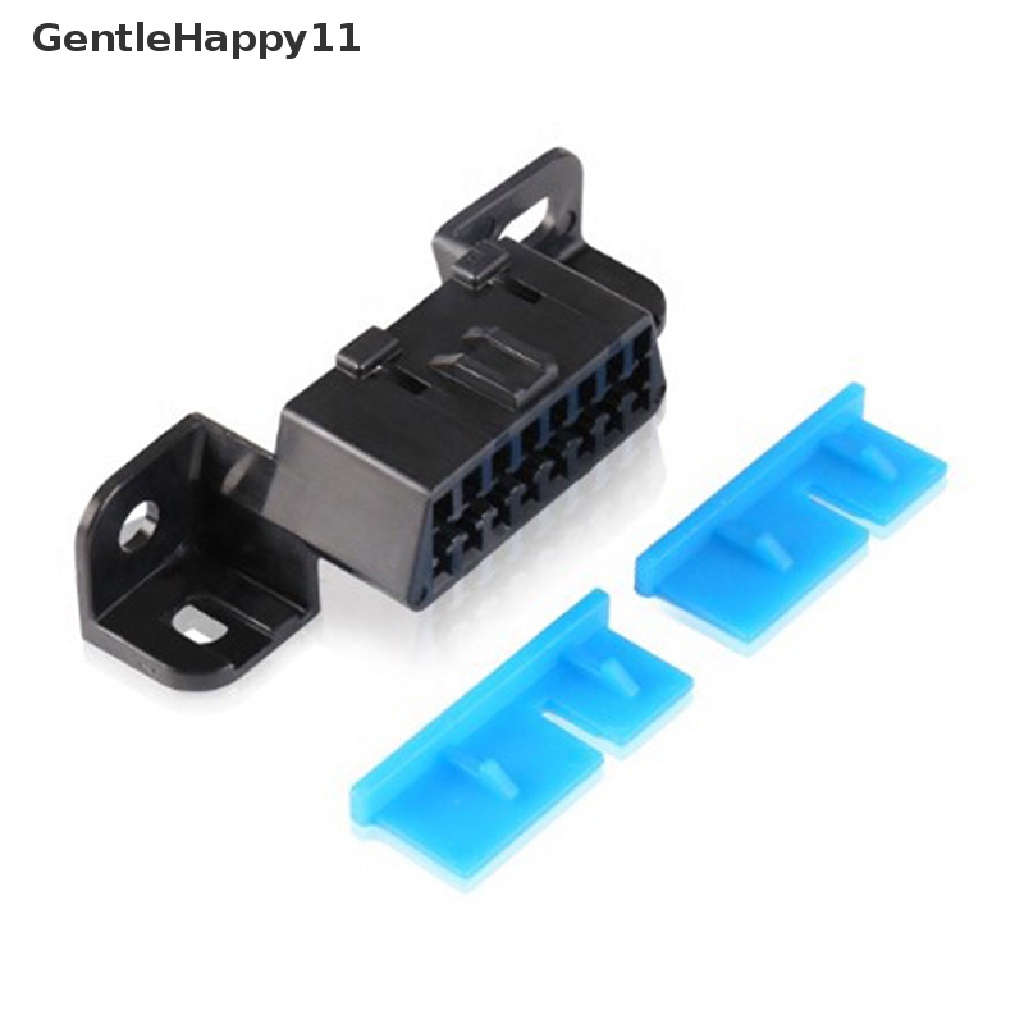 Gentlehappy OBD2 16Pin Female Connector Obd 2adaptor Soket Kawat Antarmuka Diagnostik id