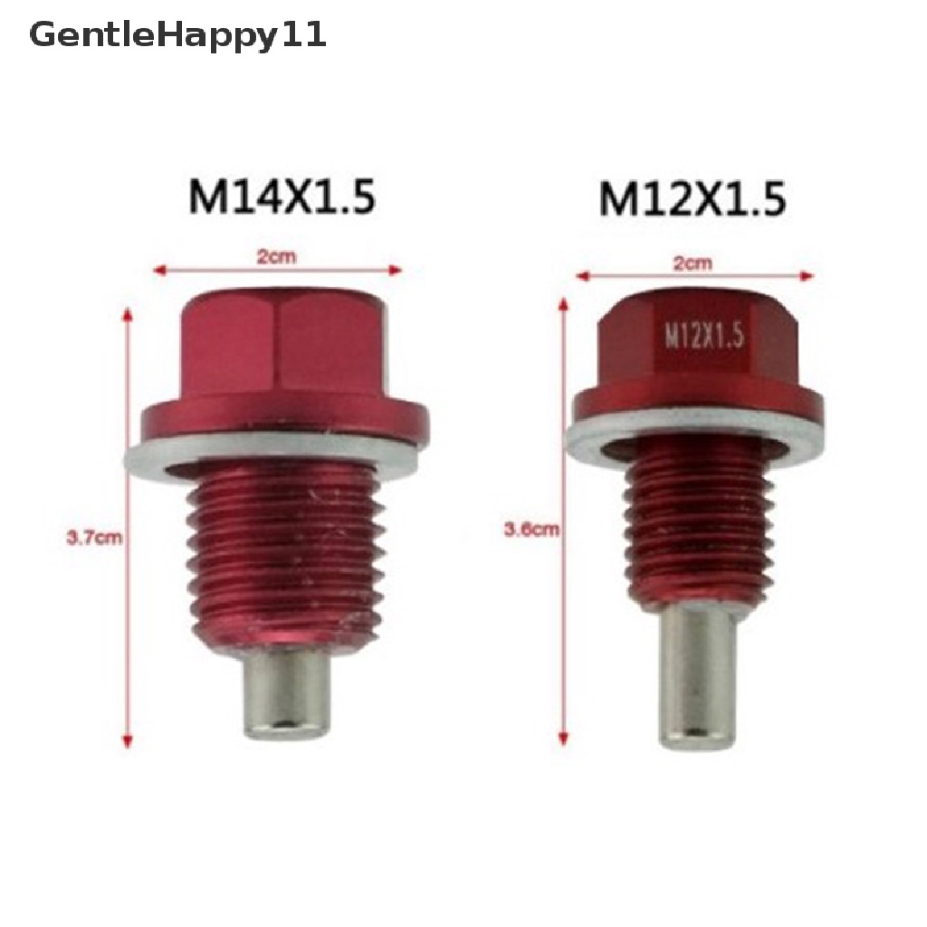 Gentlehappy Titanium Alloy M12 M14 * 1.5MM Mesin Berdandan Oli Magnetik Sump Drain Plug Nut id