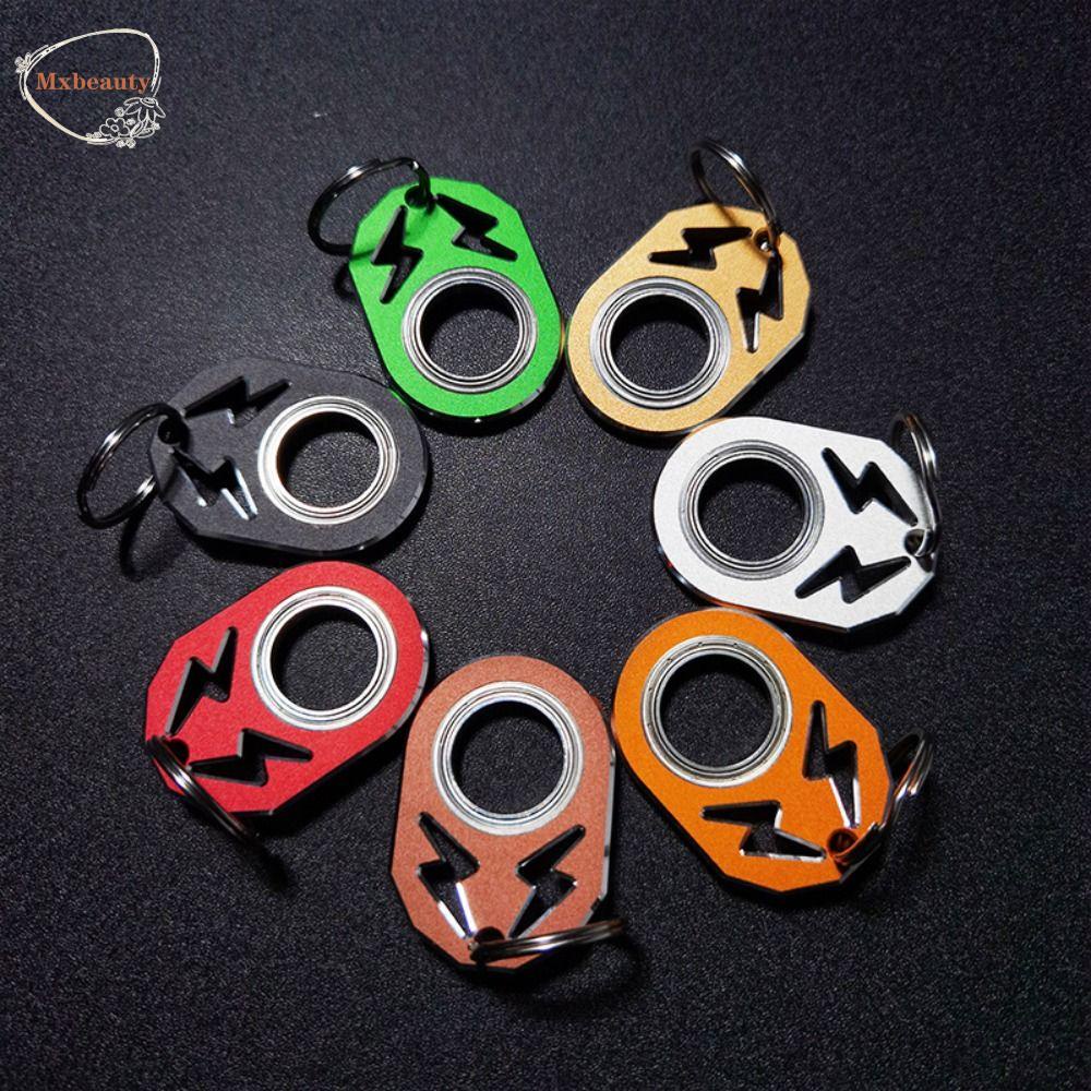 Mxbeauty Gantungan Kunci Rotator Key Ring Hias Gantungan Kunci Tahan Tekanan Menghilangkan Boredom Hadiah Pesta Rotating Keyring Toy