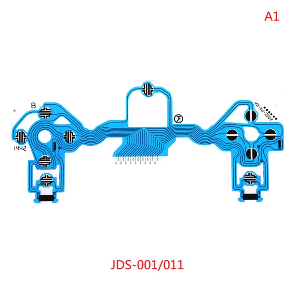 Agustinina Controller Conductive Film Jds-040 Ultrathin Keyboard Blue Film Jds-030 Jds-001 011kabel Tombol Untuk Joystick PS4 Game Handle Conductive Film