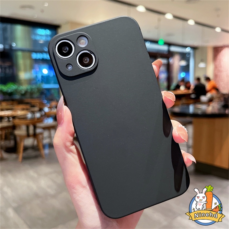 Realme 10 C55 C35 C33 C31 C30 C30s C21Y C25Y C25 C25s C20 C20A C17 C15 C12 C11 8 8i 5 5s 5i 6i C3 Lensa Casing Ponsel Tepi Lurus Silikon Simple All-inclusive Anti Jatuh Soft Case