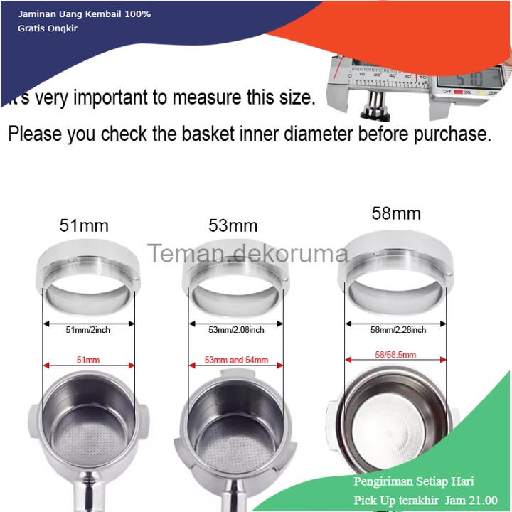 TD - RTG AREYOUCAN Dosing Ring Espresso Bottomless Portafilter Stainless Steel - AR5