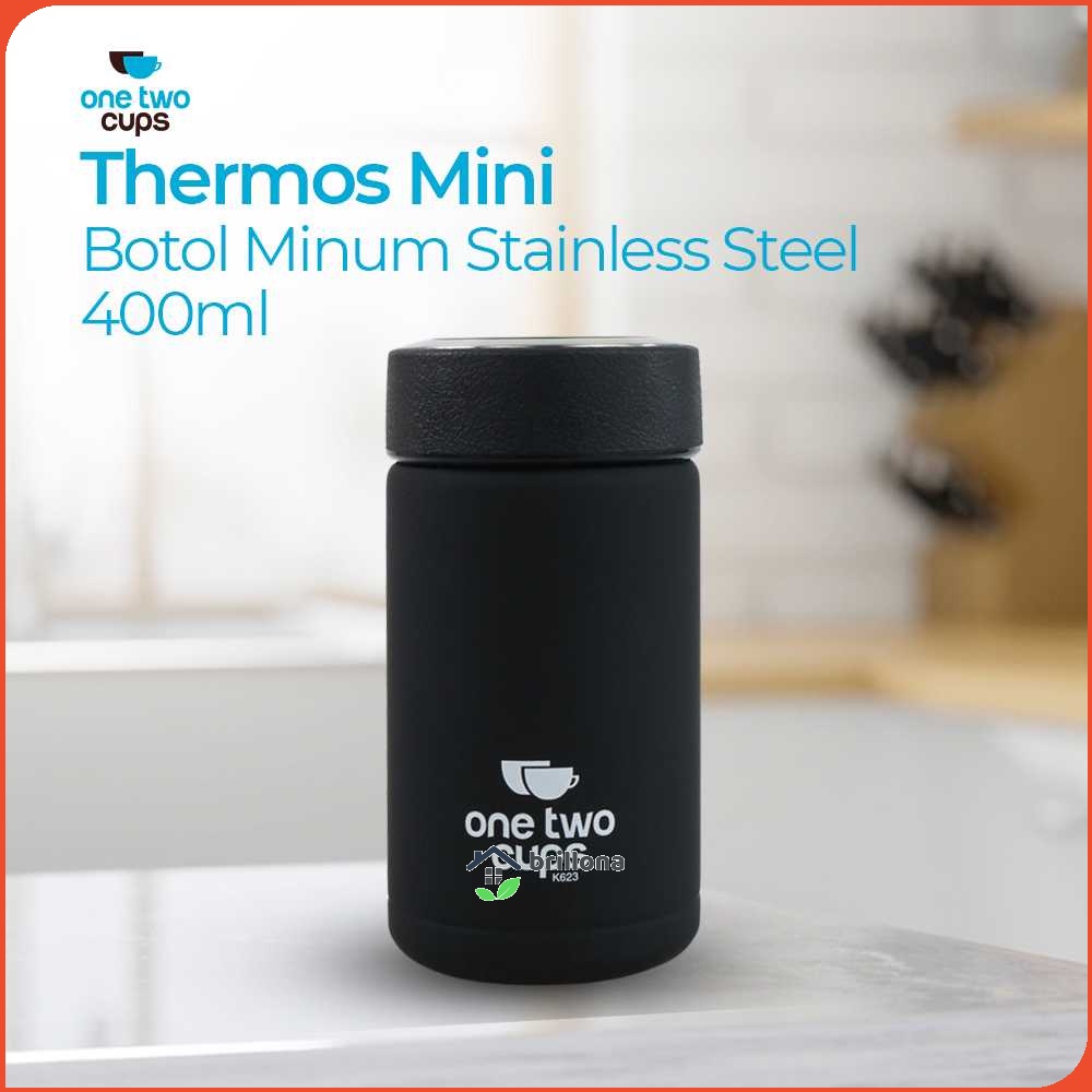 One Two Cups Botol Minum Thermos Mini Stainless Steel 400 ml - K623