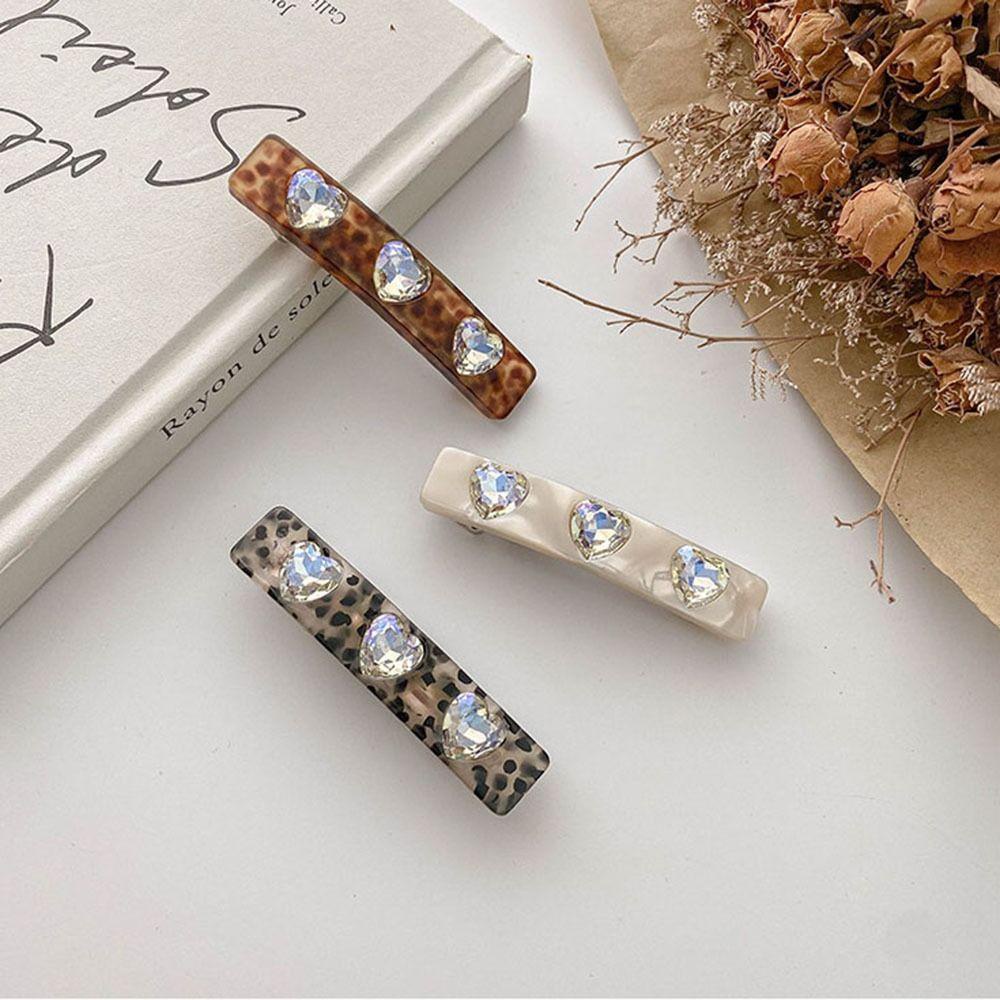 AUGUSTINA Jepit Rambut Klip Musim Semi Asam Asetat Retro Elegan Untuk Gadis Poni Klip Hiasan Kepala Untuk Wanita Women Hair Clip