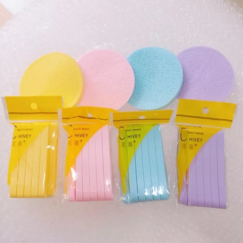 Sponge Stick 12pcs / Compressed Facial Sponge / Spons Kentang Chivey