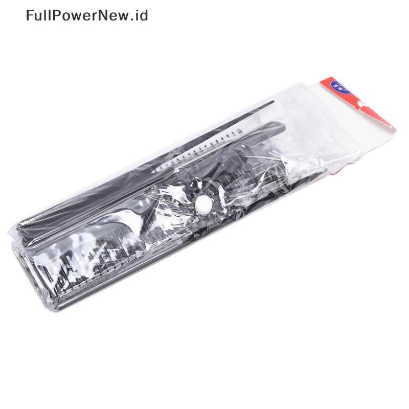 Power 10Pcs Styling Rambut Sisir Hitam Set Salon Profesional Anti-Statis Barbers Combs ID