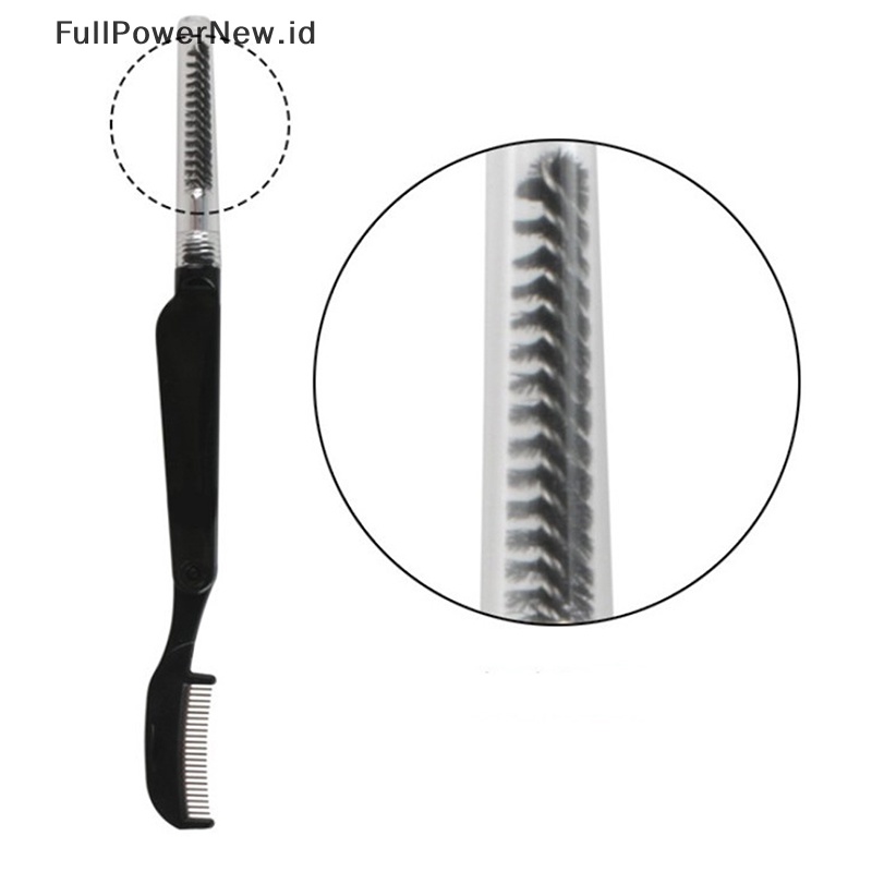 Power Dual purpose Stainless Steel Eyelash Brushes Sisir Bulu Mata Sisir Alis Bulu Mata ID
