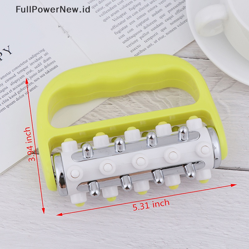 Power Manual Body Massager Roller Handheld Pain Relief Selulit Pijat Press Roller ID