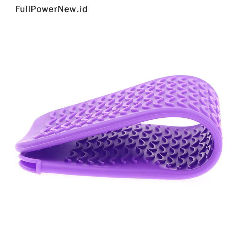 Power Pouch Matras Tahan Panas Silikon Untuk Curling Iron Pelurus Rambut Non-slip ID