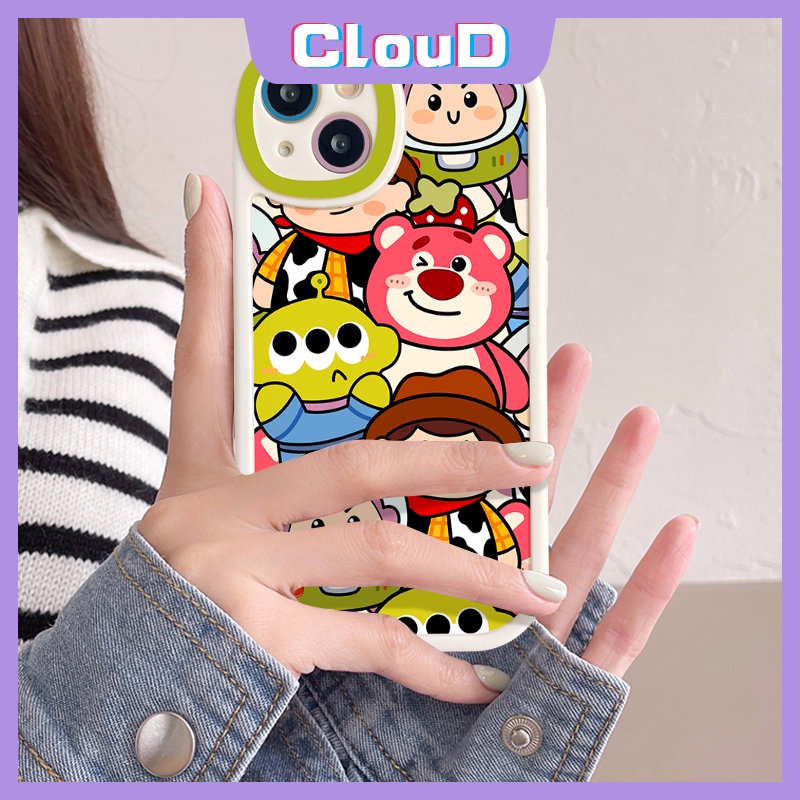 Cute Disney Strawberry Bear Manyo StellaLou Csae Infinix Hot10 9 10T 10s 11s 11main Smart5 6 Hot 10 Lite Note8 Kartun Toy Story Buzz Lightyear Soft Tpu Back Cover