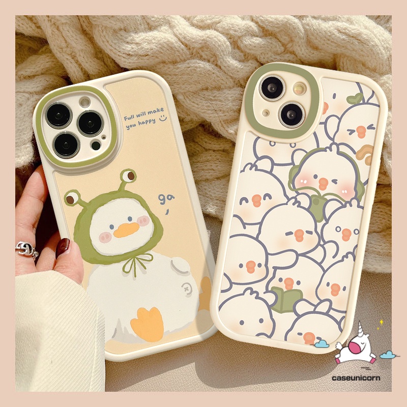 Kartun Lucu Cute Duck Phone Case Infinix Smart 5 6 Note 8 Hot 10 Lite 10T 10s 11 11s Hot 11 10T 10s 11s 10 9 Play Pelindung Kamera Ins Lonely Frog Soft TPU Back Cover