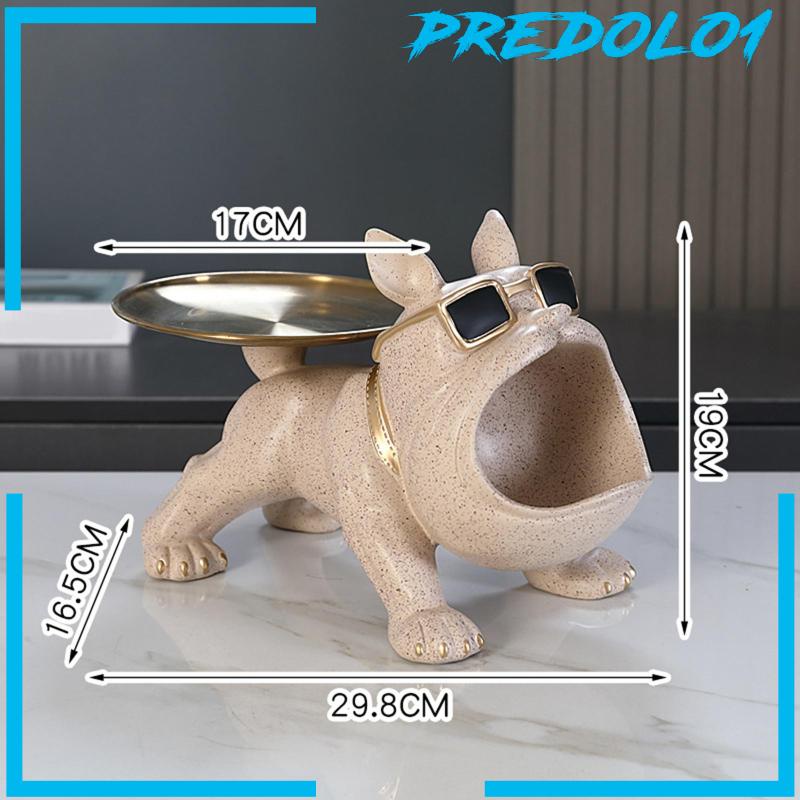 [Predolo1] Resin Patung Anjing Novelty Storage Wadah Serba Serbi Untuk Kamar Tidur Rumah Pesta