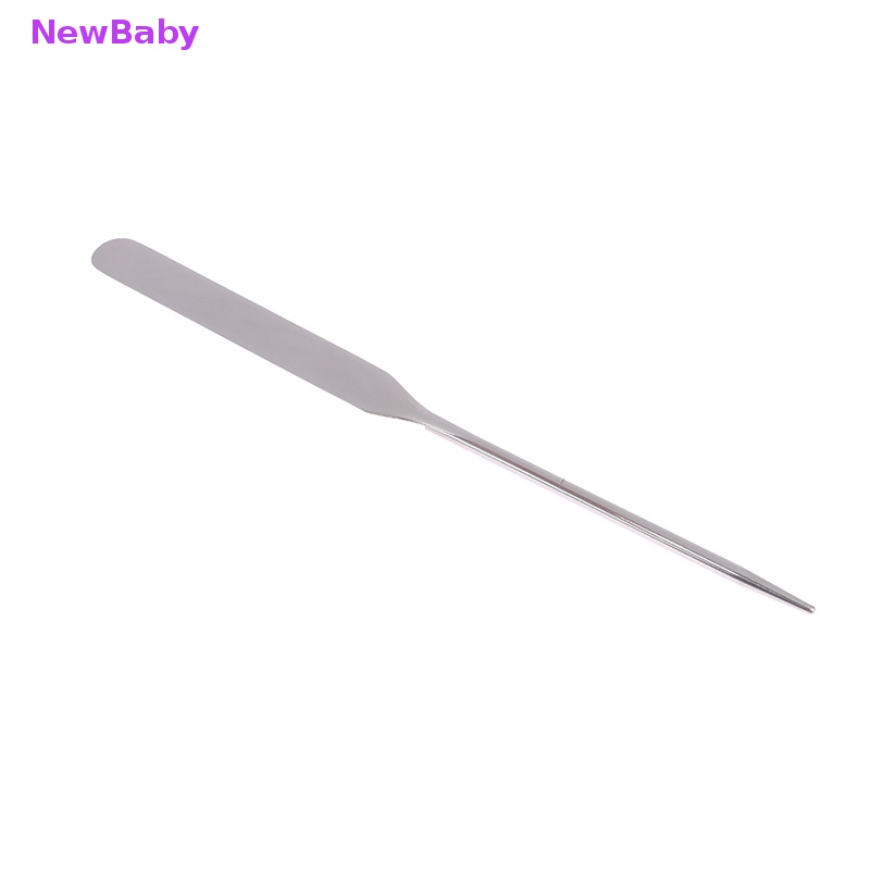 Newbaby 1Pcs Stainless Steel Kepala Ganda Makeup Toner Spatula Mixing Stick Foundation ID