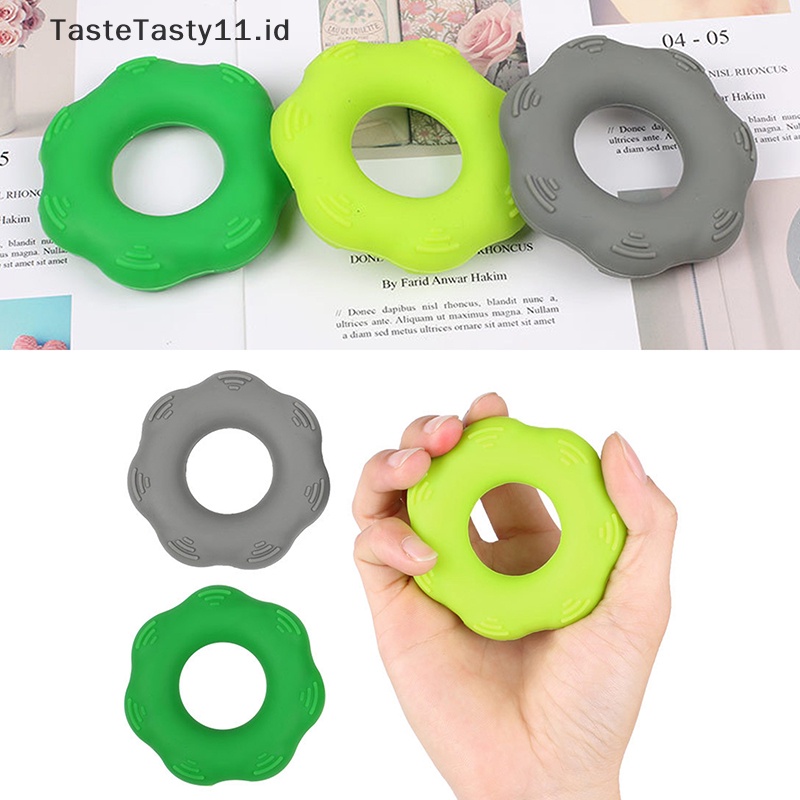 Tastetasty Kekuatan Rehabilitasi Stress Ring Ball Silicone Hand Gripping Carpal Expander.