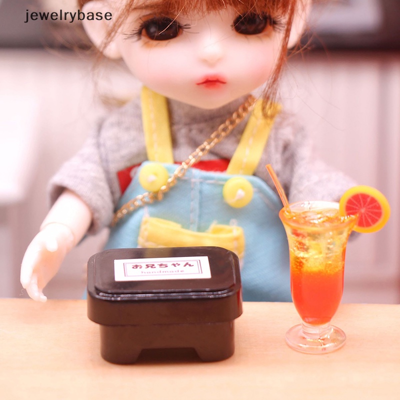 [jewelrybase] 1set 1: 12rumah Boneka Miniatur Kotak Makan Dengan Model Dessert Kelinci Bunny Bento Box Dekorasi Dapur Mainan Aksesoris Rumah Boneka Butik