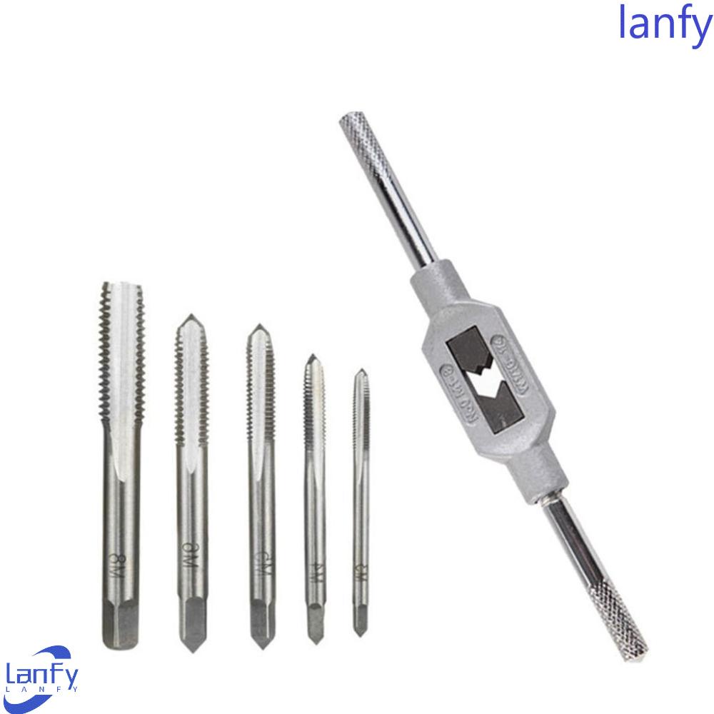 Lanfy Straight Tap Wrench Bor Pakai M1-M12 Alat Membesarkan Lubang Tap and Die Set