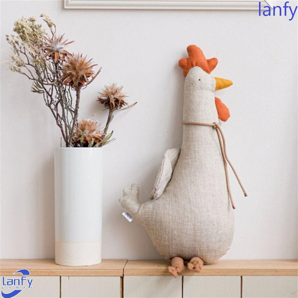 Lanfy Boneka Mainan Anak Mainan Gaya Nordic Bayi Baru Lahir Boneka Mewah Sofa Menemani Angsa Tidur Boneka