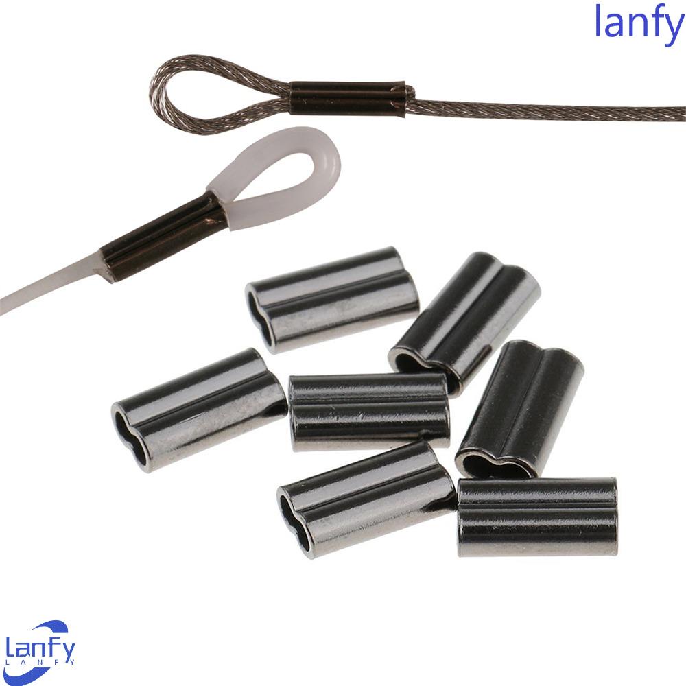 Lanfy Tabung Barel Ganda Mini Replaceable Fishing Tube Connector Accessories Aksesoris Rigging Pancing Untuk Tali Pancing Kawat Crimps Sleeves
