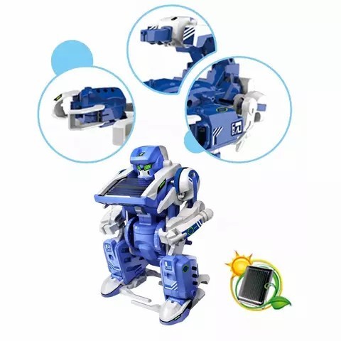 Mainan Anak Laki Rakit DIY Robot Scorpion Tank edukasi Solar Kit 3in1