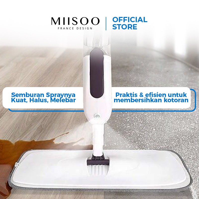 MIISOO Alat Pel Lantai Isi Air Ultra Spray Mop Cleanze M507