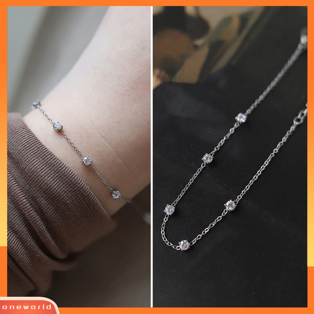 [EONE] Charms Bracelet Electroplating Five Star Charms Adjustable Light Mewah Hias Dekorasi Tidak Alergi Elegan Gelang Rantai Stainless Wanita Aksesori