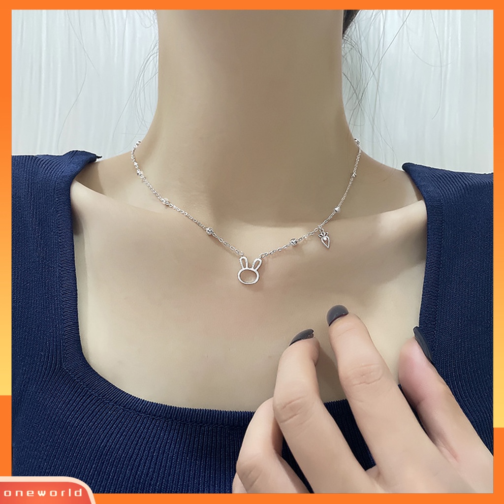 [EONE] Kalung Simple Adjustable Halus Berongga Keluar Liontin Wanita Indah Terang Kalung Untuk Pakaian Sehari-Hari