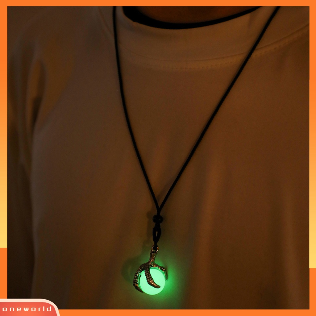 [EONE] Kalung Perhiasan Hip Hop Glow in The Dark Klasik Naga Cakar Kalung Fashion Jewelry