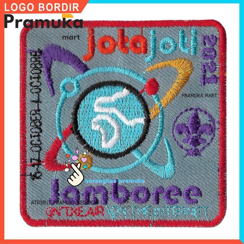 (Bisa COD) Badge Jota Joti Emblem Pramuka Patch Tiska Logo Bordir Pramuka Jota Joti Jambore Pramuka 