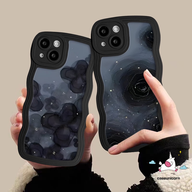 Casing Untuk Infinix Note 12 G96 10 Pro Hot 9 10 11 12 Play Smart 4 6 5 Plus Hot 20 9 10 11s 10s 12i 10Lite 20s 8 12 Pro Wavy Edge Art Vintage Retro Floral Bunga Soft Tpu Sarung