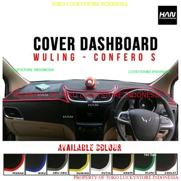 Aksesoris Cover dashboard mobil Wuling Confero S Tahun 2017 2021 Presisi