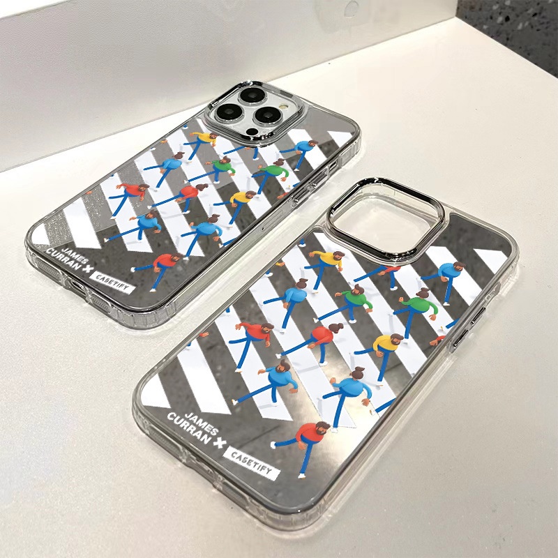Cocok Untuk Iphone14 Pro Max iPhone Phone Case Cermin Casing Ponsel Kuat Kamera Perlindungan Tahan Guncangan Kompatibel Dengan Iphone13 13pro 13prm iPhone 11 7Plus 8Plus Xr XS 12 Pro Max Phone Case