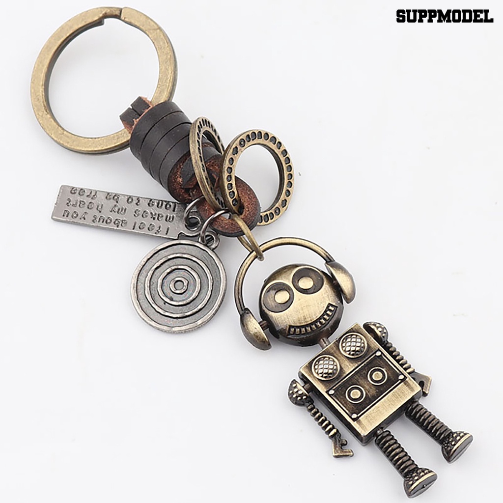 [SM Auto] Liontin Gantungan Kunci Pengerjaan Indah Robot Astronot Gaya Vintage Pribadi Retro Dekorasi Kunci Liontin Kunci Dekorasi