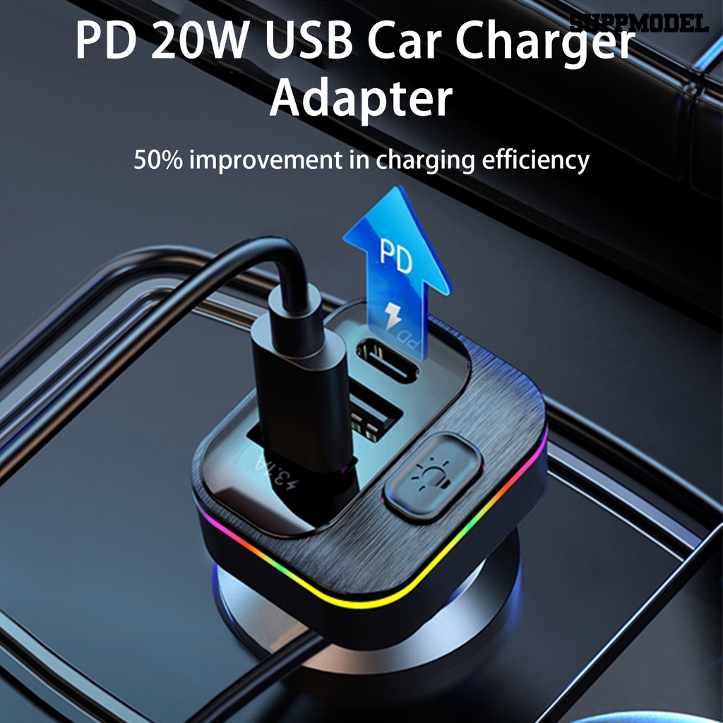 [SM Otomatis] Charger Mobil Shunt Cerdas Efisiensi Tinggi Pengisian Cepat Banyak Perlindungan 5port USB Fast Car Charger Aksesori Mobil