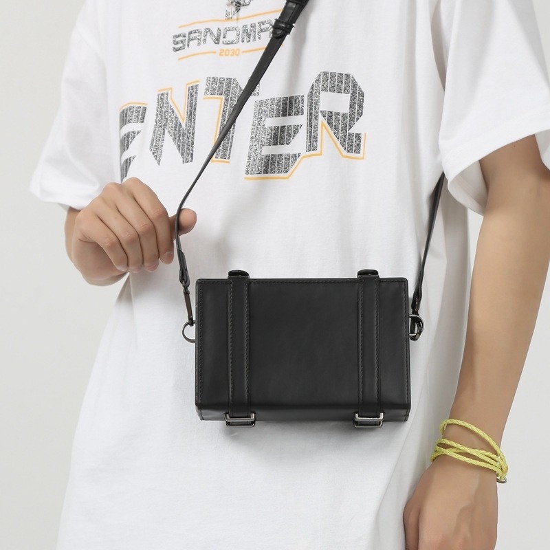 Tas Selempang Pria Kulit Tas Kulit Pria Tas Pria Tas Jalan CASE Tas kekinian Tren LX_Store