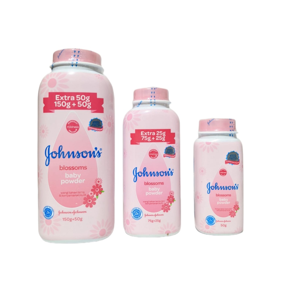 JOHNSON'S Baby Powder - Bedak Bayi 50gr Extra Fill 75+25gr 150+50gr