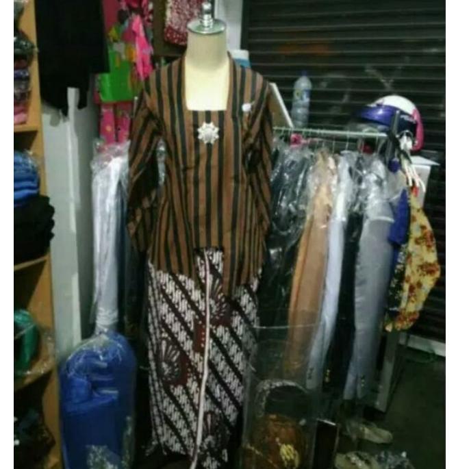 Lurik [ART. 146222] BAJU BATIK ADAT TRADISIONAL JAWA SOLO JOGJA KEBAYA SURJAN LURIK CEWE COWO LAKI P