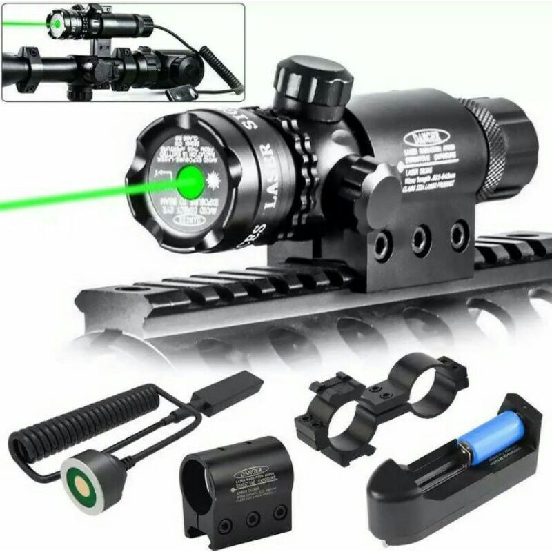 [COD] Bayar Di Tempat Laser Scope Senapan Airsoft Laser Hijau Dan Merah Pathaan
