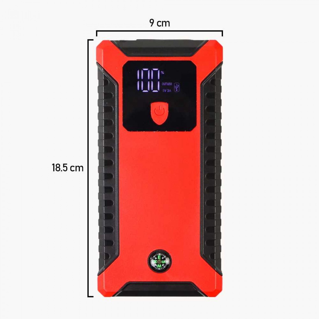 Jumper AKI 12V Mobil Jump Starter Power Bank Senter USB 500 A 8000mAH