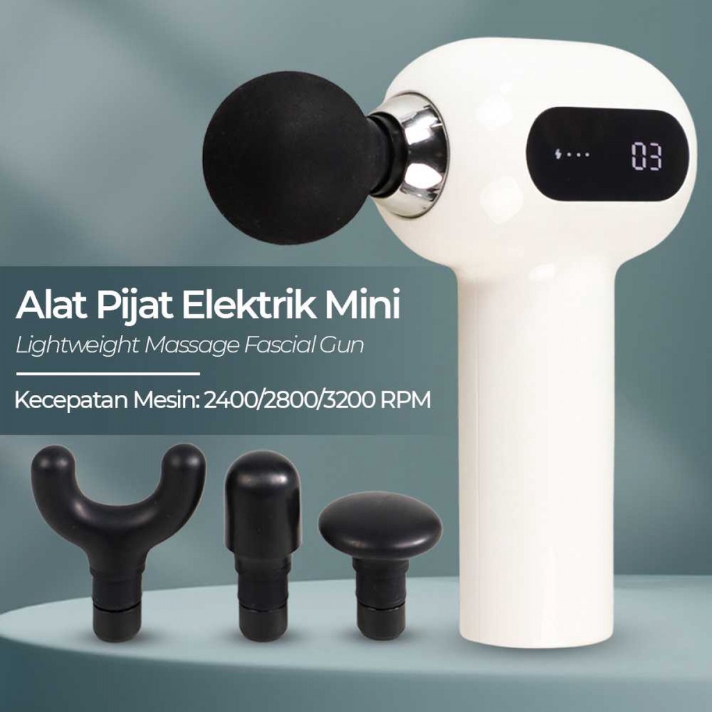 EVENTEK Alat Pijat Elektrik Mini Lightweight Massage Fascial Gun - 357